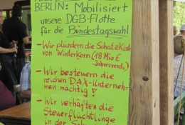 bei schönem Wetter mit guter Stimmung