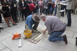 Verlegung Stolperschwelle