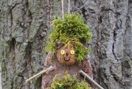 Waldkunst der Kindergruppe