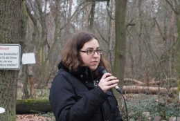 Sofia weist auf Fridays for Future hin