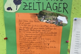 Zeltwochenende Kindergruppe