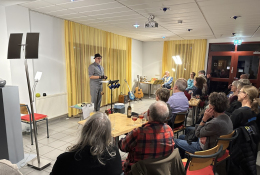 Lesung, Vernissage und Finissage an einem Abend
